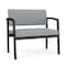 Lesro Lenox Steel Bariatric Chair Metal Frame, Black, RS Fog Upholstery LS1401 - alternate 1